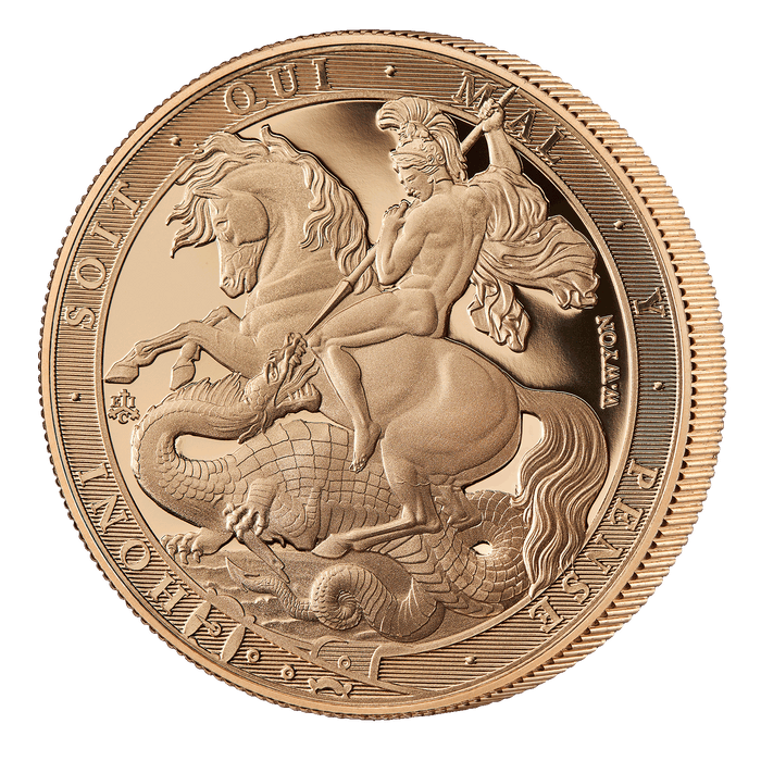 2025 St George & the Dragon Five Sovereign Gold Proof Coin