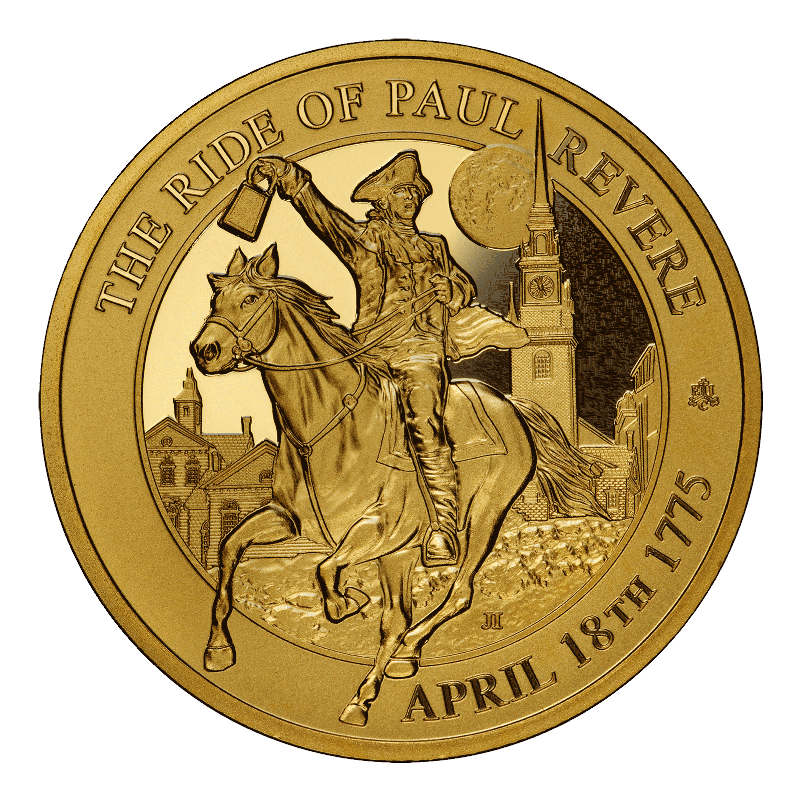 2025 Ride of Paul Revere 1oz Gold Proof Coin