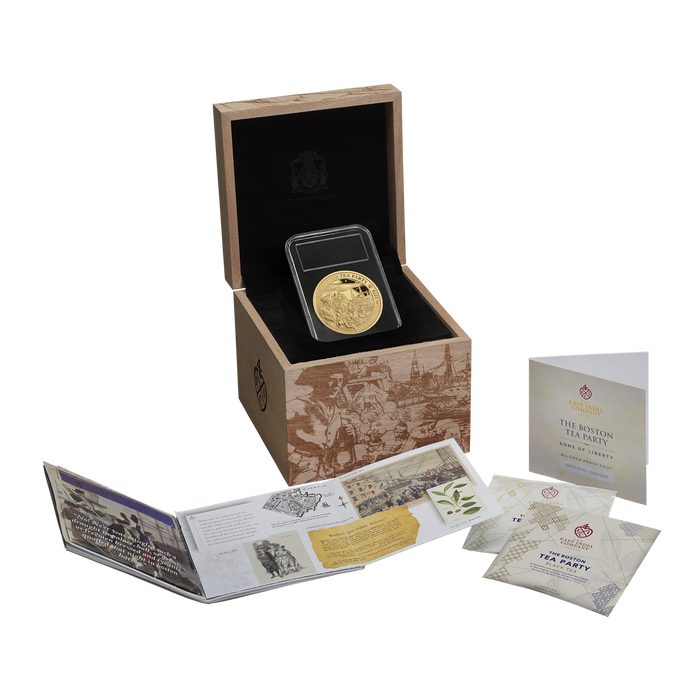 2023 Boston Tea Party 250th Anniversary 2oz Gold Proof Coin - SOLD OUT