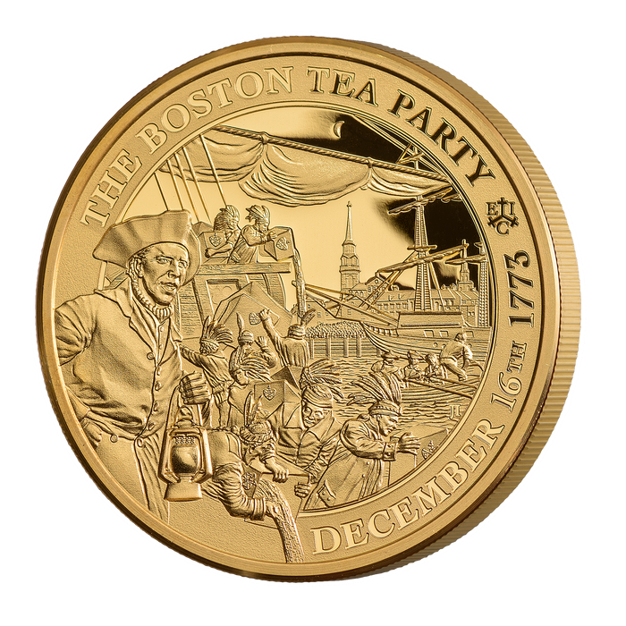 2023 Boston Tea Party 250th Anniversary 1oz Gold Proof Coin