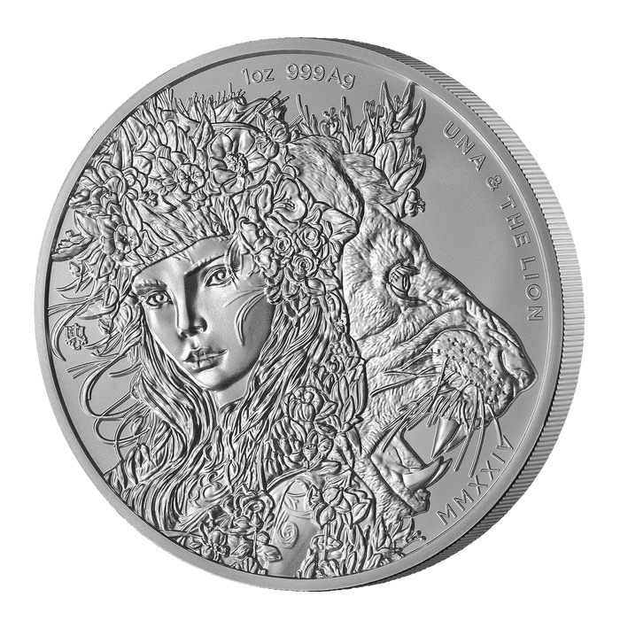 2024 Una & the Lion 1oz Silver BU Coin
