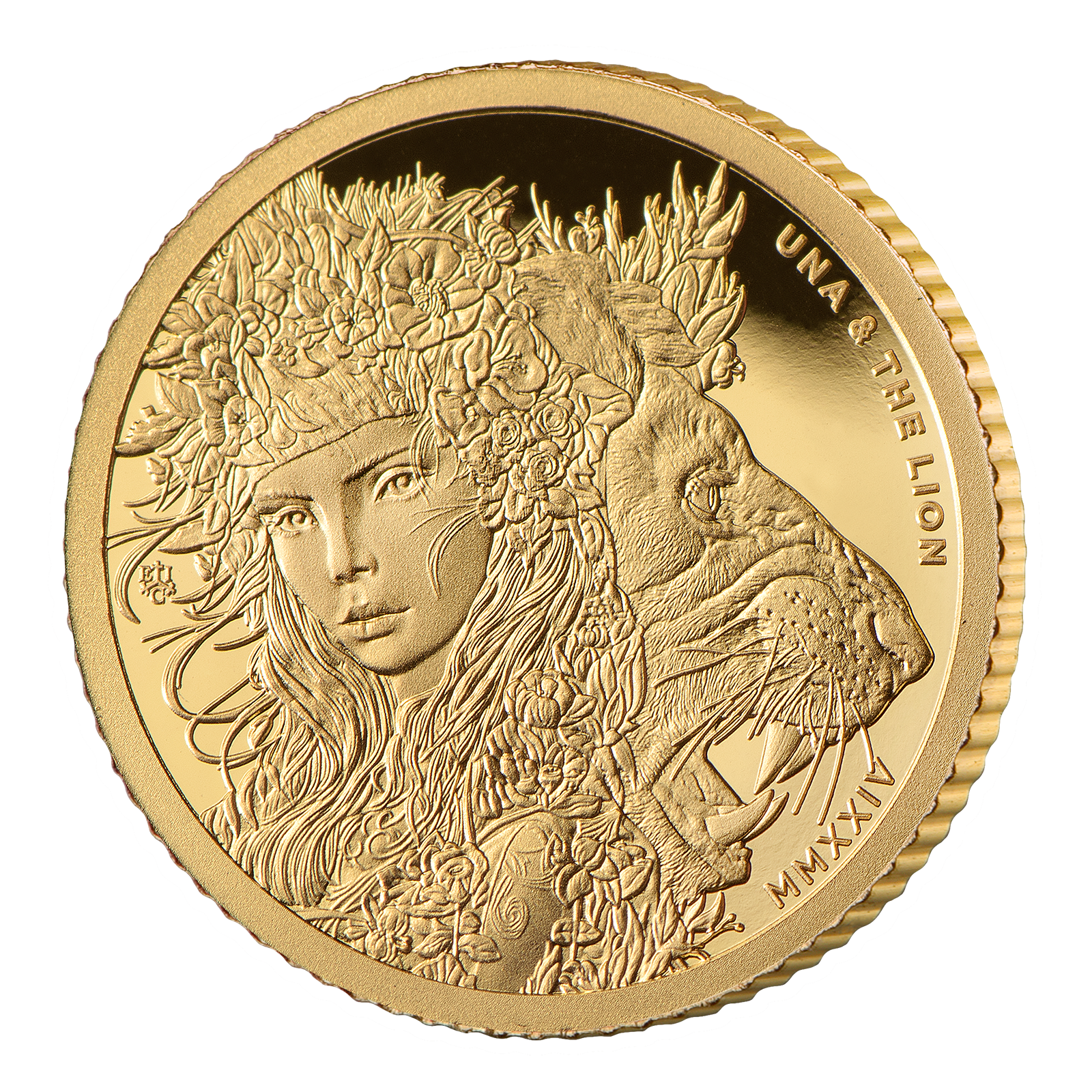 2024 Una & the Lion 1/2g Gold Proof Coin - SOLD OUT