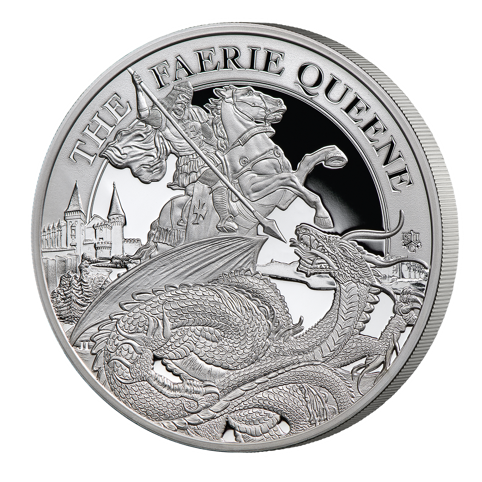 2024 Faerie Queene Redcrosse & the Dragon 1oz Silver Proof Coin