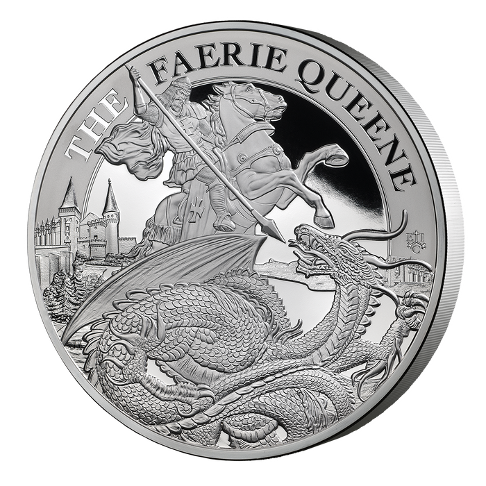 2024 Faerie Queene Redcrosse & the Dragon 1kg Silver Proof Coin