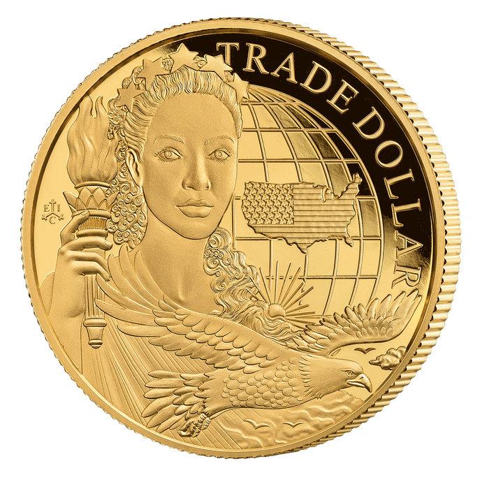 US Trade Dollar 2023 1oz Gold Proof Coin