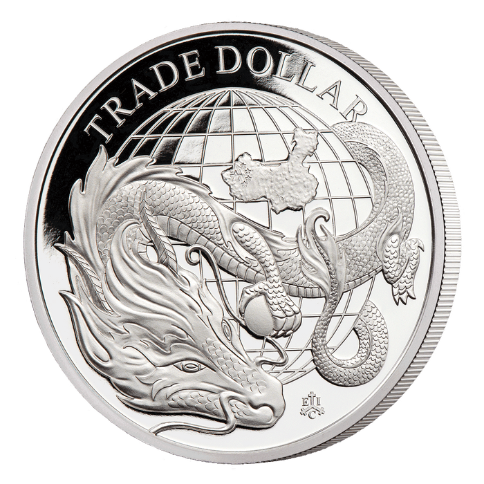 2021 Modern Chinese Trade Dollar 1oz Silver Proof Coin