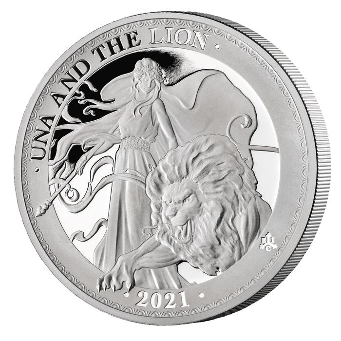 2021 Una & the Lion 1oz Silver Proof Coin