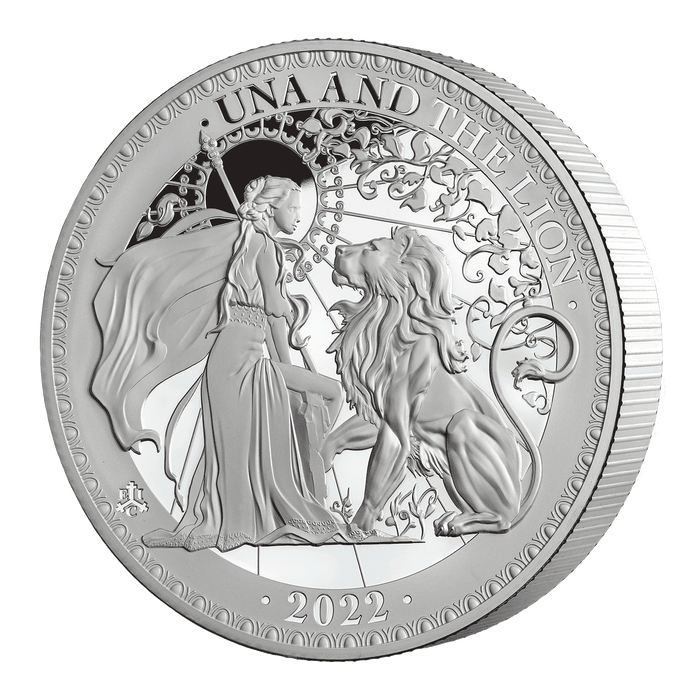 2022 Una & the Lion 1kg Silver Proof Coin