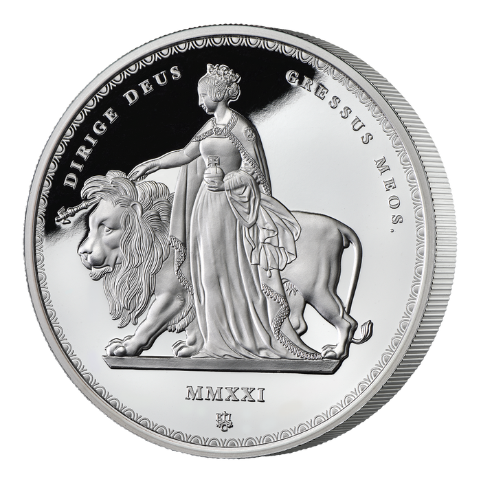 Masterpiece 2021 Una & the Lion 2oz Silver Proof Coin