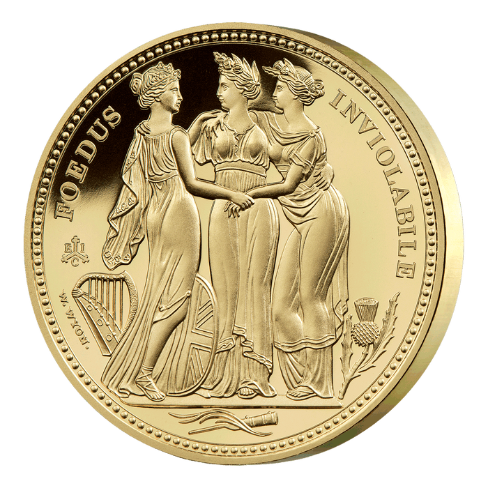 Masterpiece 2021 Three Graces Crown Pattern Gold Proof Coin