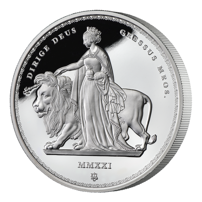 Masterpiece 2021 Una & the Lion 5oz Silver Proof Coin
