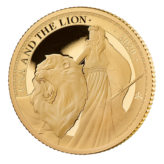 2020 Una and the Lion 1/4oz gold proof coin