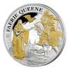 2022 Faerie Queene Una & Redcrosse 2oz Silver Proof Coin With Selective Gold Plate Coin