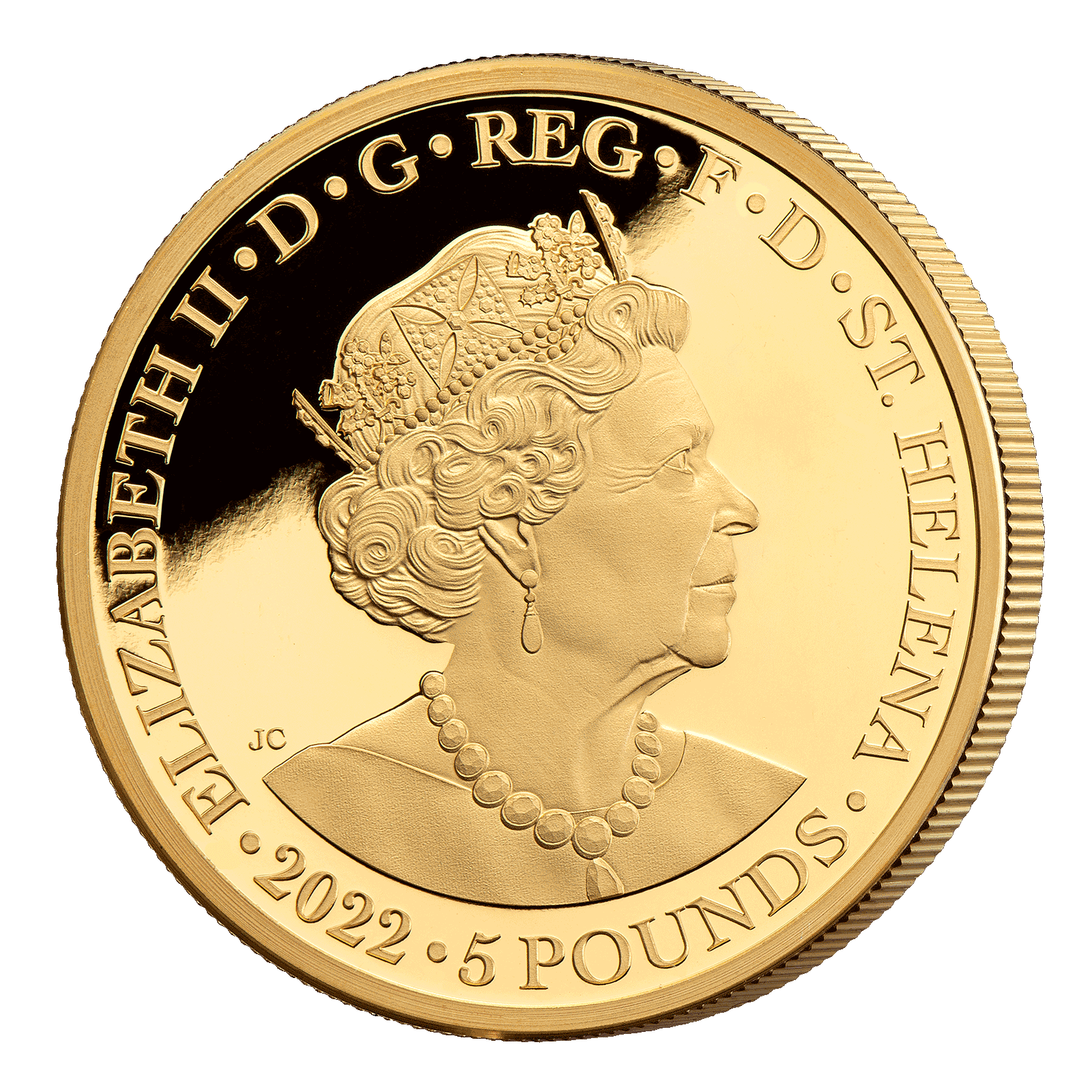 2022 Faerie Queene Una & Redcrosse 2oz gold proof coin