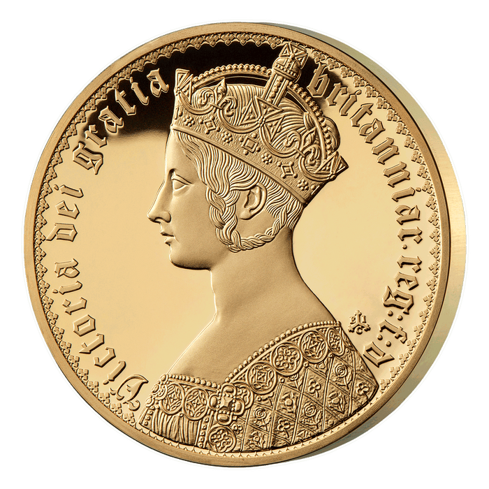 2022 Masterpiece Gothic Victoria Crown Pattern Piece Gold Proof Coin